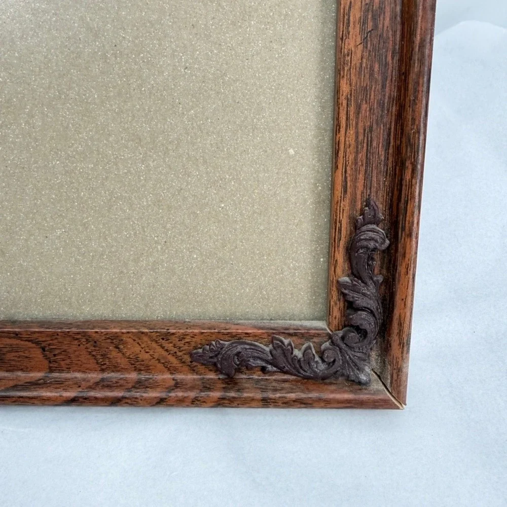 Wooden Picture Frame SET of 2 Faux Wood Scrollwork Traditional Decor 8x10